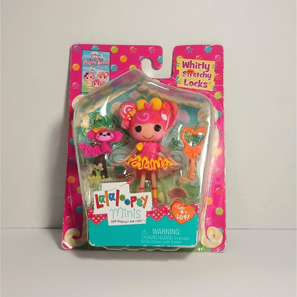 Lalaloopsy Mini Doll Whirly Stretchy Locks w/Pet & Accessory UNOPENED sealed